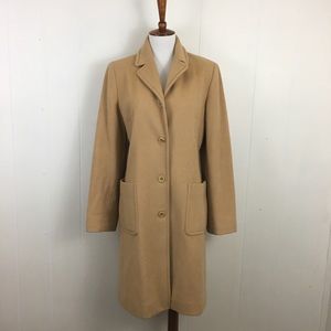 J. Crew Thinsulate Wool Cashmere Button Down Coat
